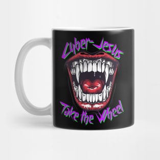 Cyber-Jesus Take the Wheel! Mug